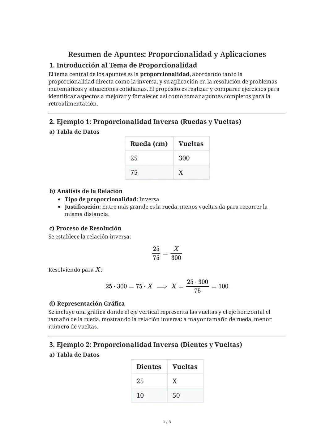 Resumen de Apuntes: Proporcionalidad y Aplicaciones
1. Introducción al Tema de Proporcionalidad
El tema central de los apuntes es la proporc