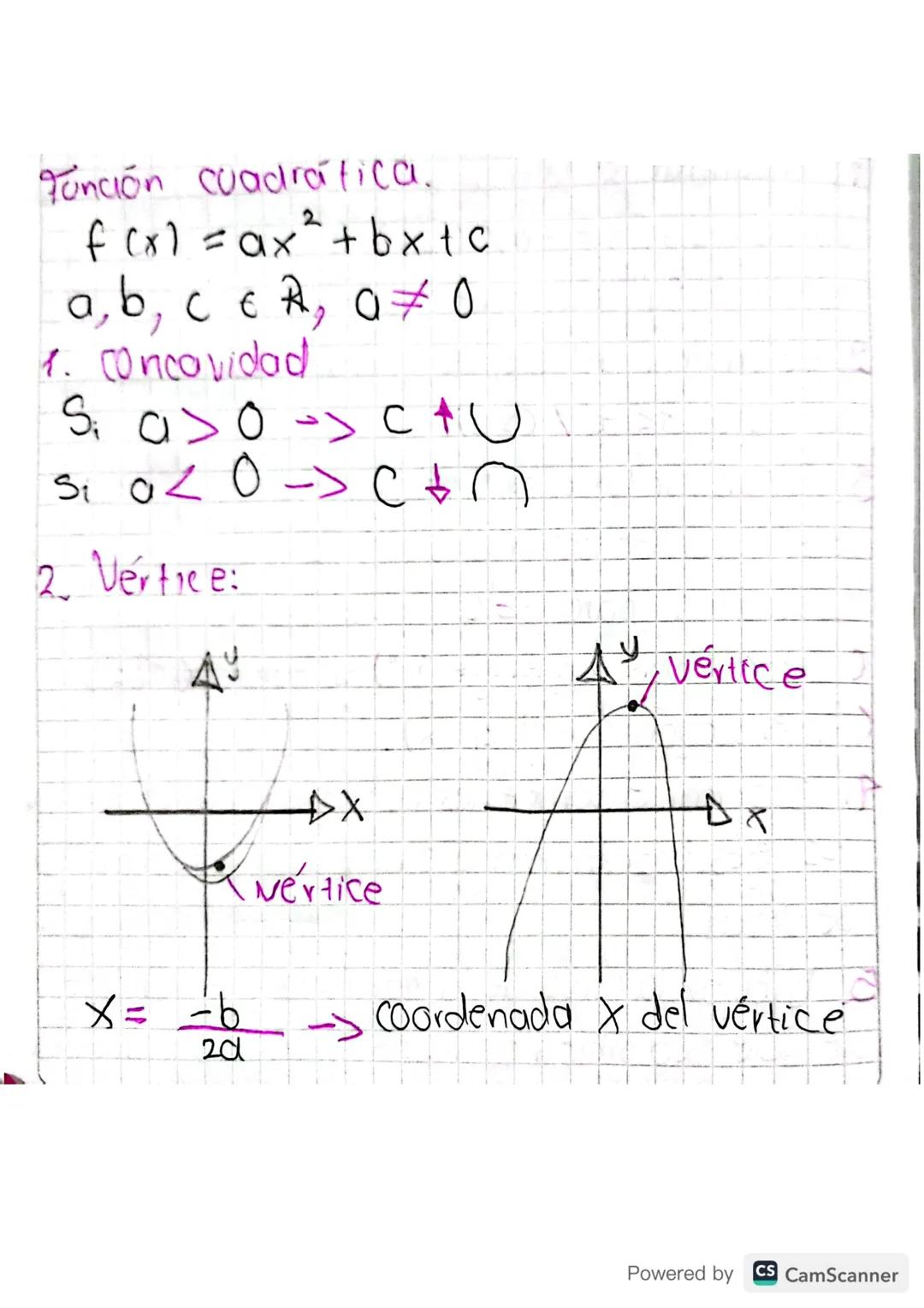 Scribe
Ha
la función cuadrático, también conocido
como funcion de segundo grado, tiene la
forma general.
f(x = ax + bxte
Donde "o" "b" y "c"