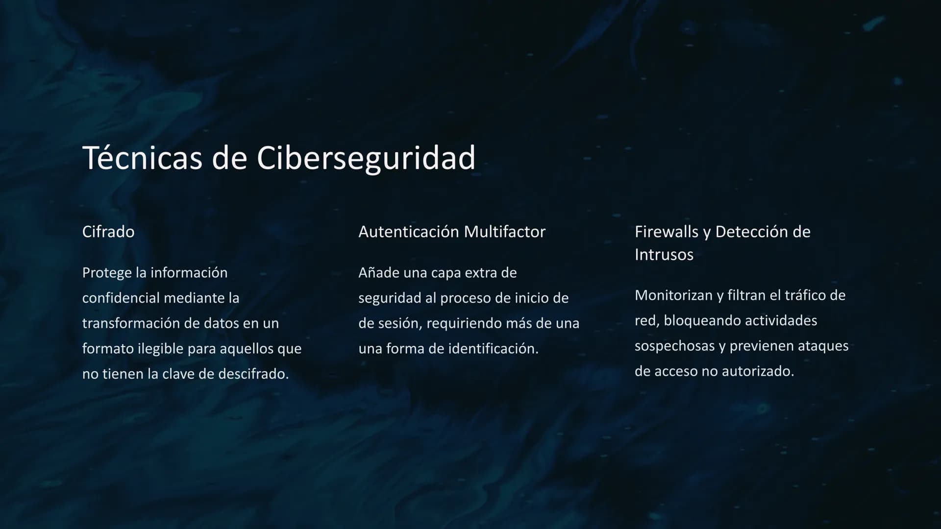 Ciberseguridad y
Protección de Datos
La ciberseguridad es fundamental para proteger nuestra información
digital en un mundo cada vez más con