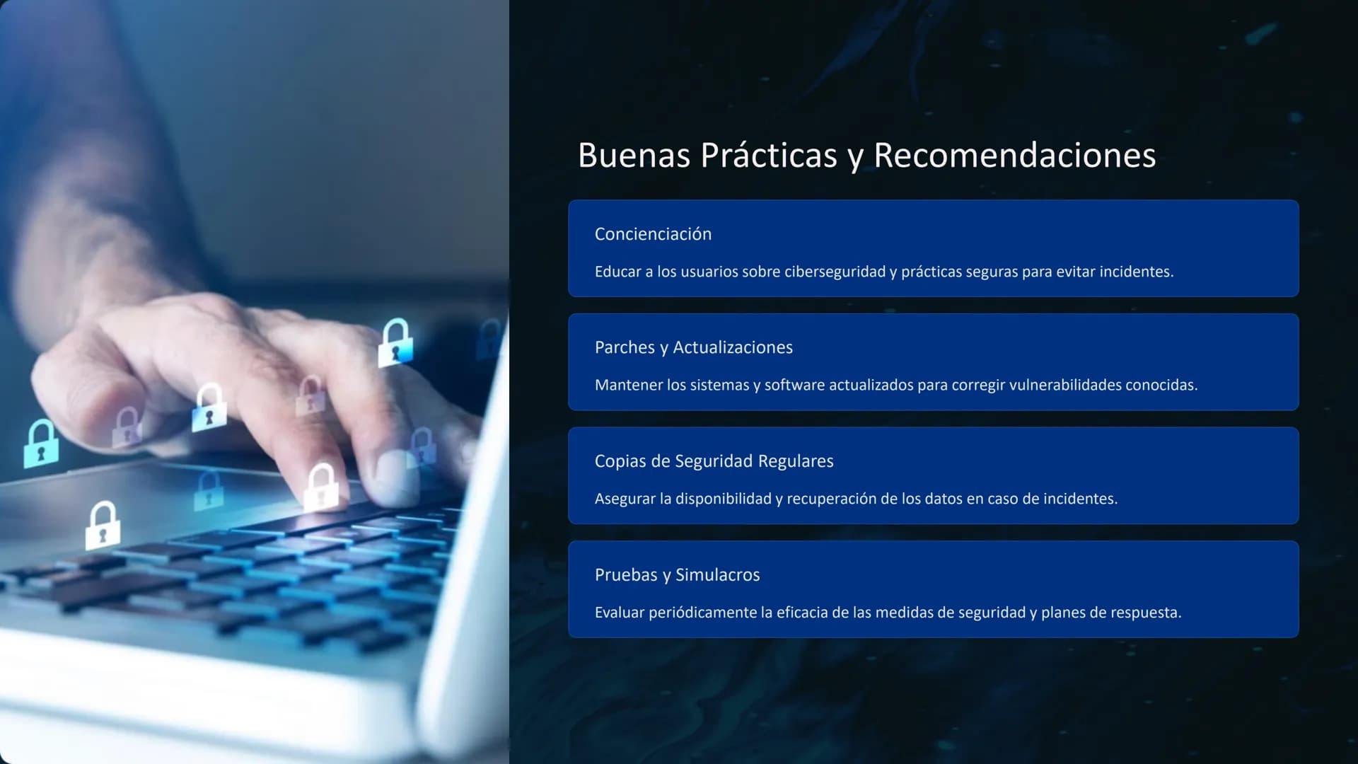 Ciberseguridad y
Protección de Datos
La ciberseguridad es fundamental para proteger nuestra información
digital en un mundo cada vez más con