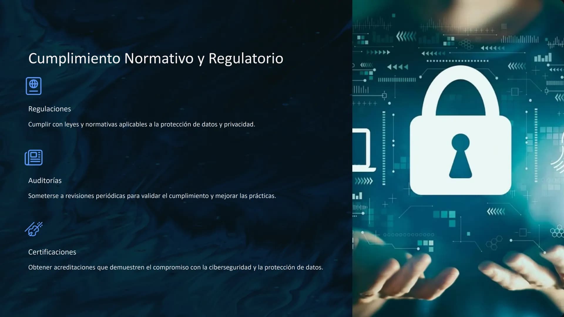 Ciberseguridad y
Protección de Datos
La ciberseguridad es fundamental para proteger nuestra información
digital en un mundo cada vez más con