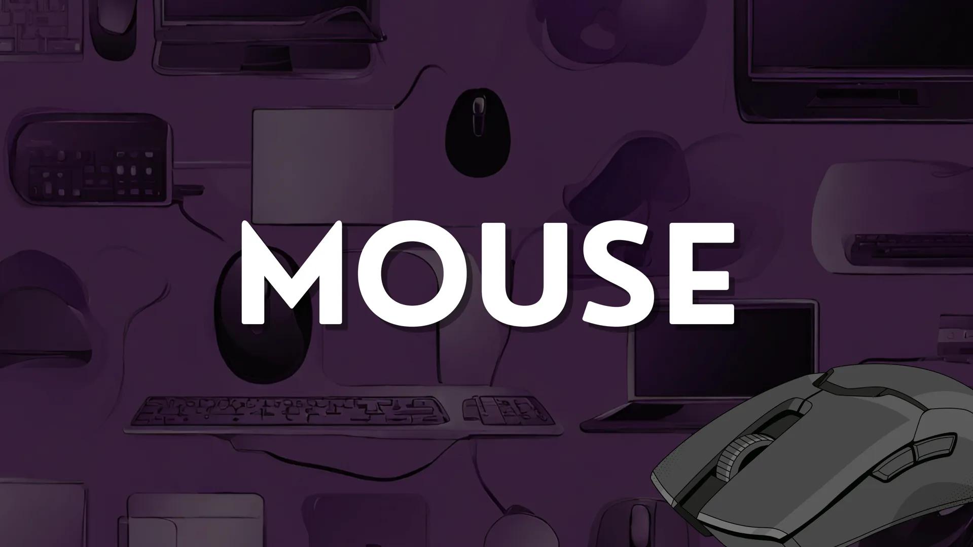 MOUSE MOUSE O
RATÓN"
El mouse es un dispositivo de entrada
utilizado en computadoras para controlar
el movimiento del cursor en la pantalla 