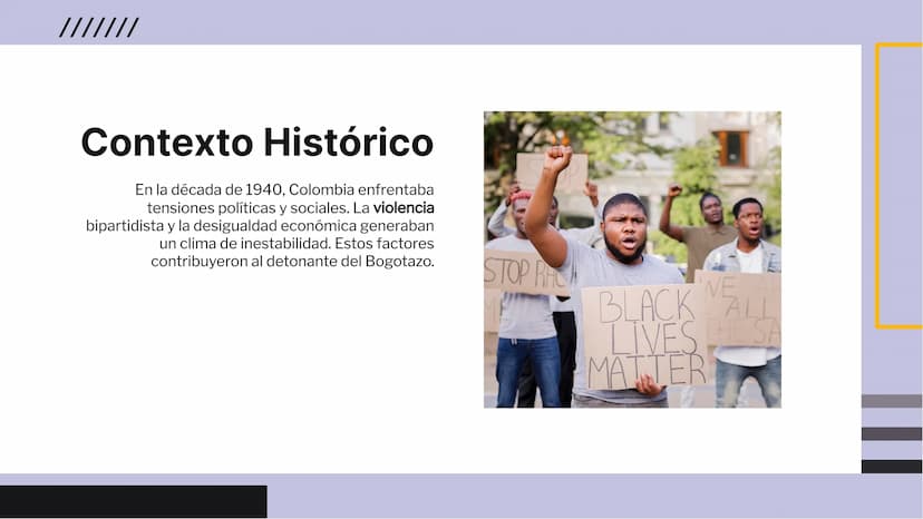 El Bogotazo: Análisis Profundo de un
Punto de Inflexión en la Historia de
Colombia Introducción
El Bogotazo fue un evento crucial en la hist