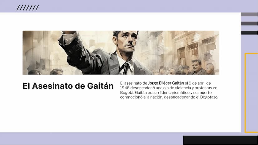 El Bogotazo: Análisis Profundo de un
Punto de Inflexión en la Historia de
Colombia Introducción
El Bogotazo fue un evento crucial en la hist