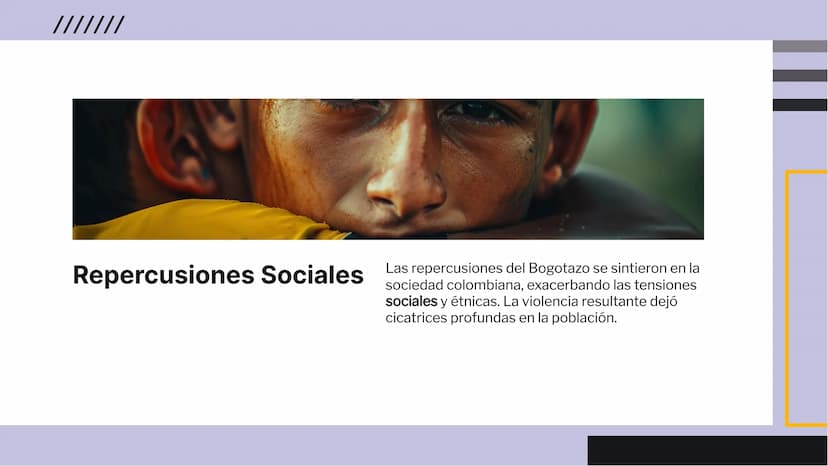 El Bogotazo: Análisis Profundo de un
Punto de Inflexión en la Historia de
Colombia Introducción
El Bogotazo fue un evento crucial en la hist