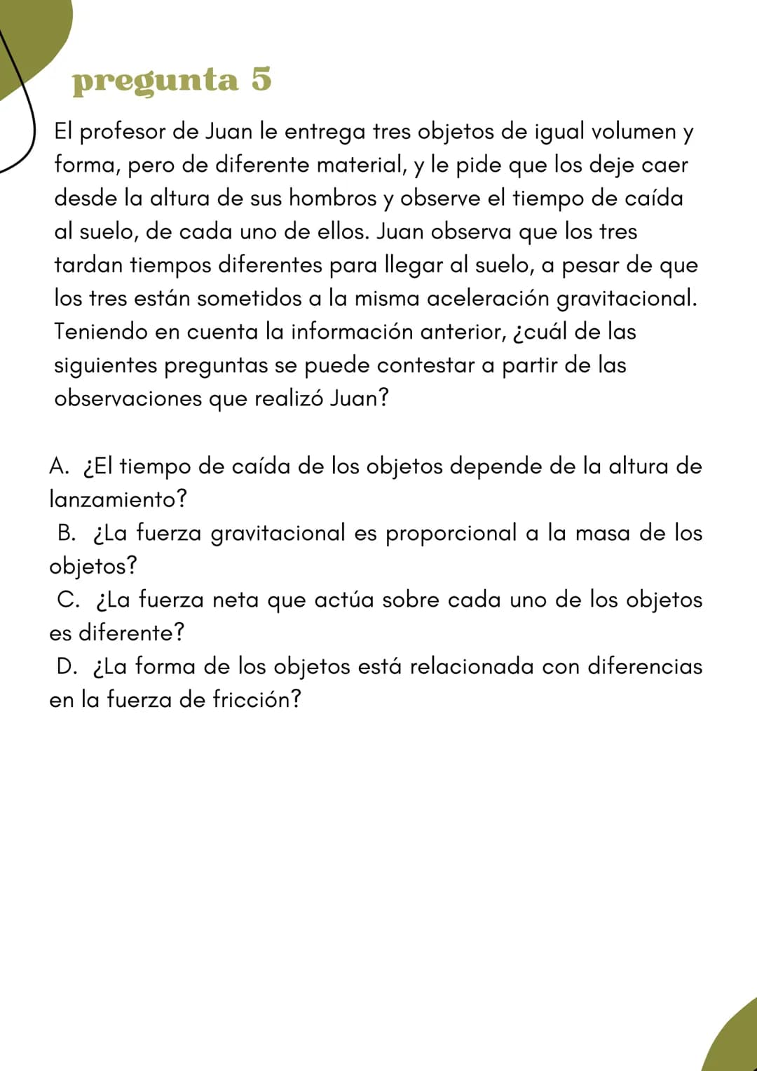 ciencia's
naturales
icfes 11 pregunta 1
Una estudiante quiere clasificar dos sustancias de acuerdo con el tipo
de mezclas que son. Al buscar