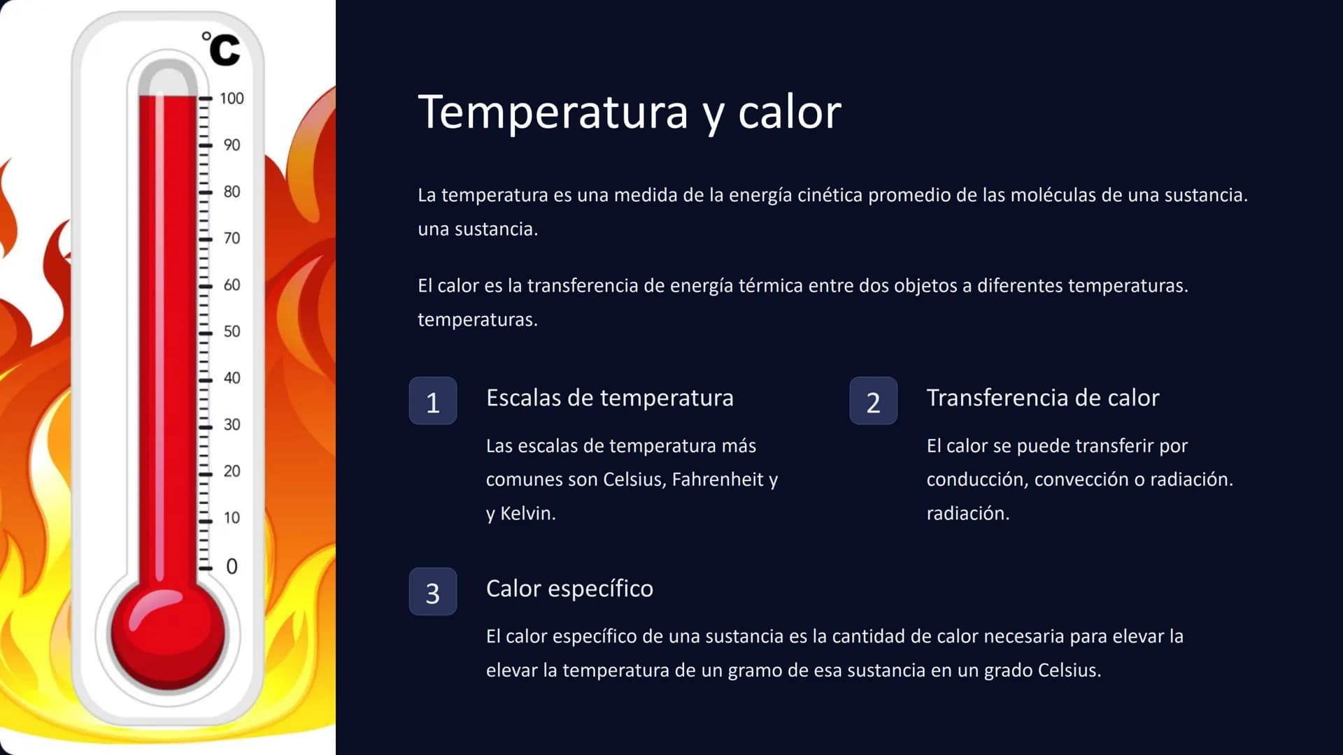 la termodinámica
La termodinámica es la rama de la física que estudia el calor y su
su relación con otras formas de energía, particularmente