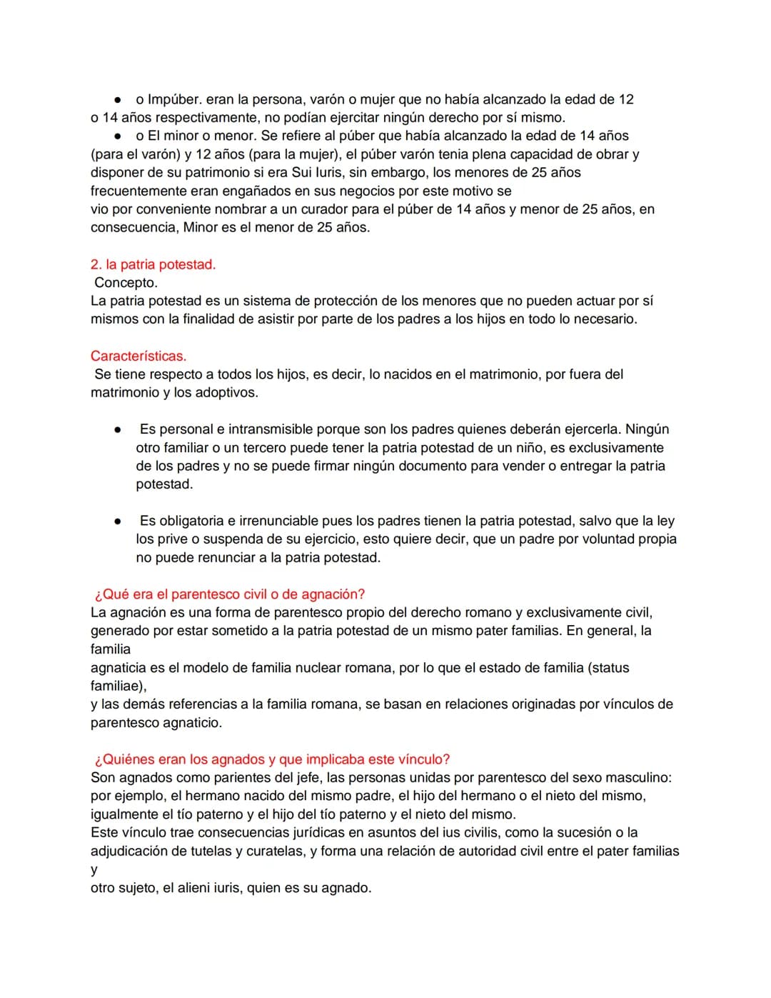 1. Las personas Sui luris y Alieni luris.
¿Quiénes eran los Sui iuris?
Eran todos aquellos que podían poseer derechos por sí mismos, siendo 
