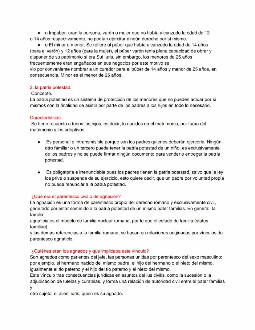 1. Las personas Sui luris y Alieni luris.
¿Quiénes eran los Sui iuris?
Eran todos aquellos que podían poseer derechos por sí mismos, siendo 