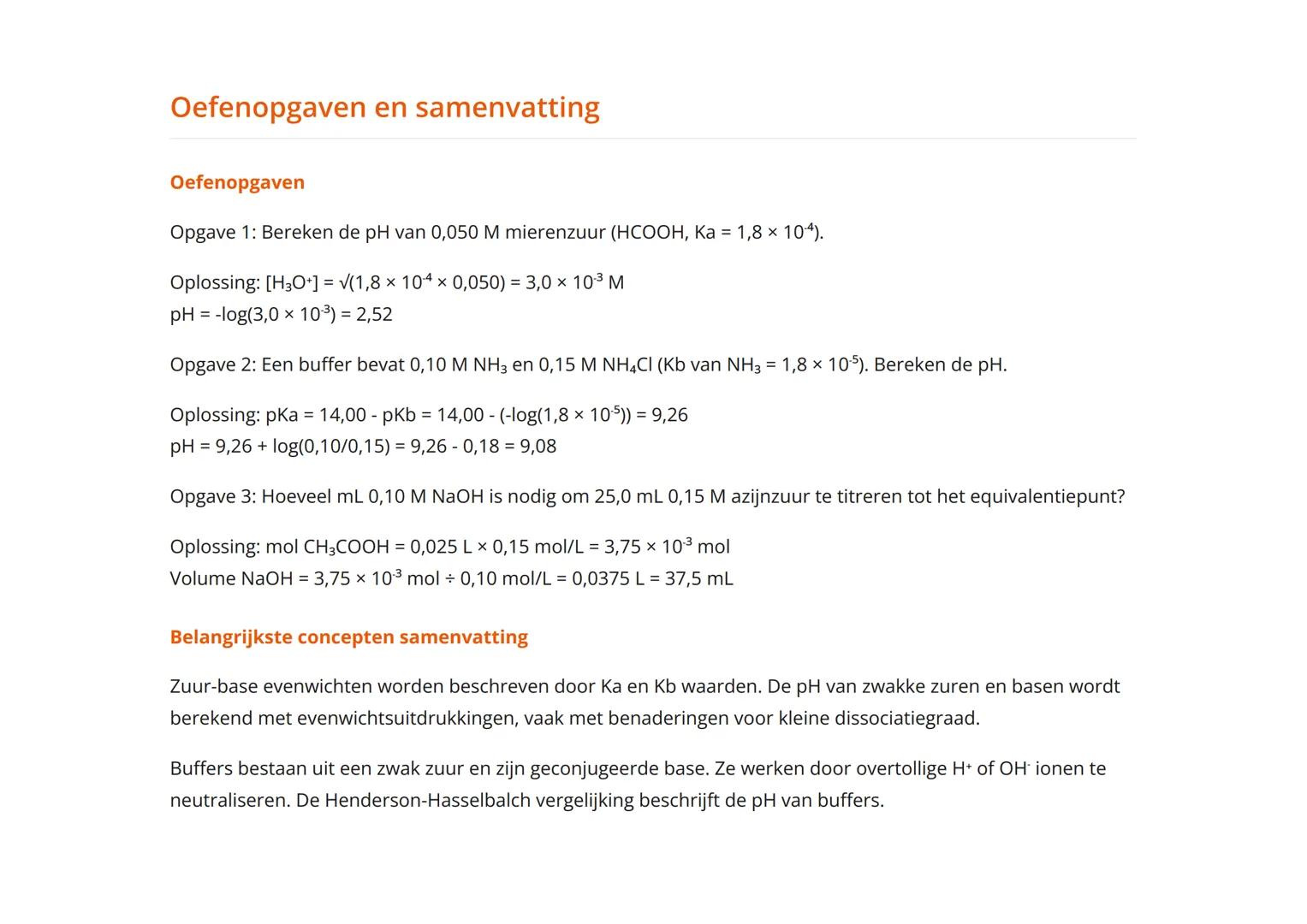 Chemische evenwichten: Zuur-base evenwichten en
buffers
Zuur-base evenwichten, pH-berekeningen en buffersystemen
Scheikunde • Grade 12 • Net