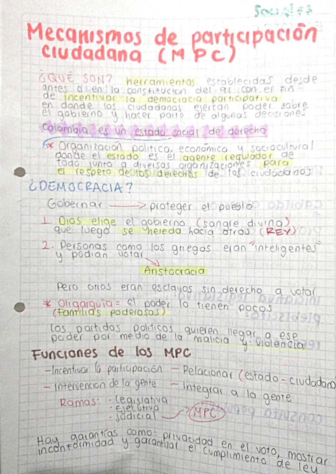 Mecanismos de participación
Ciudadana (MPC)
¿QUE SON? herramientas establecidas desde
antes a en la constitucion del ar con el fin=
de incen