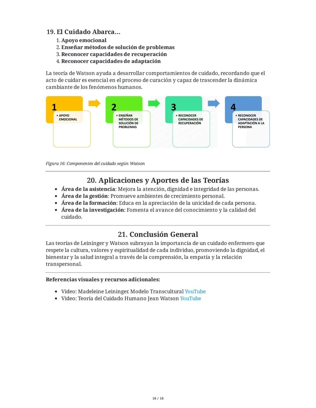 Historia y Epistemología del Cuidado: Escuela de Caring - Jean
Watson y Madeleine Leininger
1. Introducción
El curso "Historia y Epistemolog