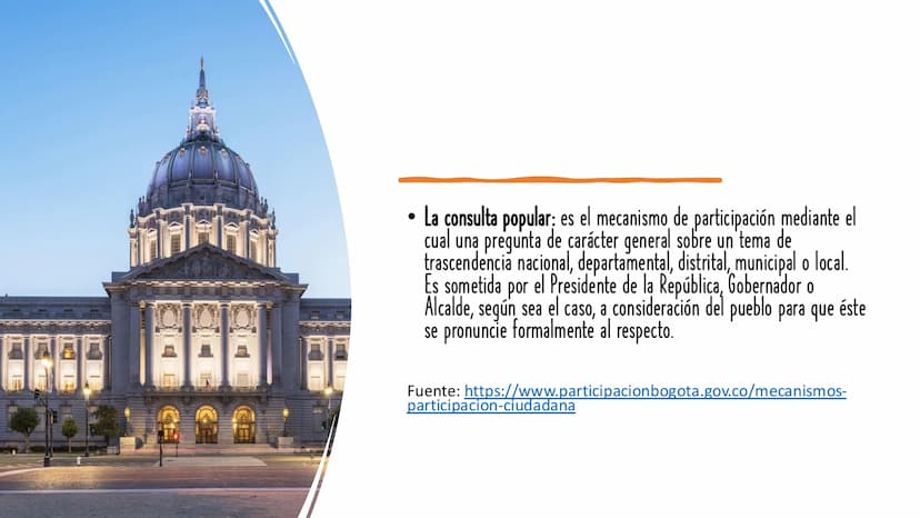 CIENCIAS SOCIALES Y COMPETENCIAS
CIUDADANAS
TEMAS: Mecanismos de participación ciudadana SISTEMAS DE PARTICIPACIÓN CIUDADANA:
El plebiscito: