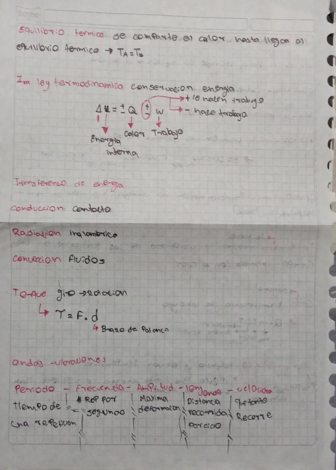 Scribe

Equilibrio termico se comparte el calor hasta llegaron
equilibrio formice TAT

Ira ley termodinamica conservacion energia.

16
+18 n