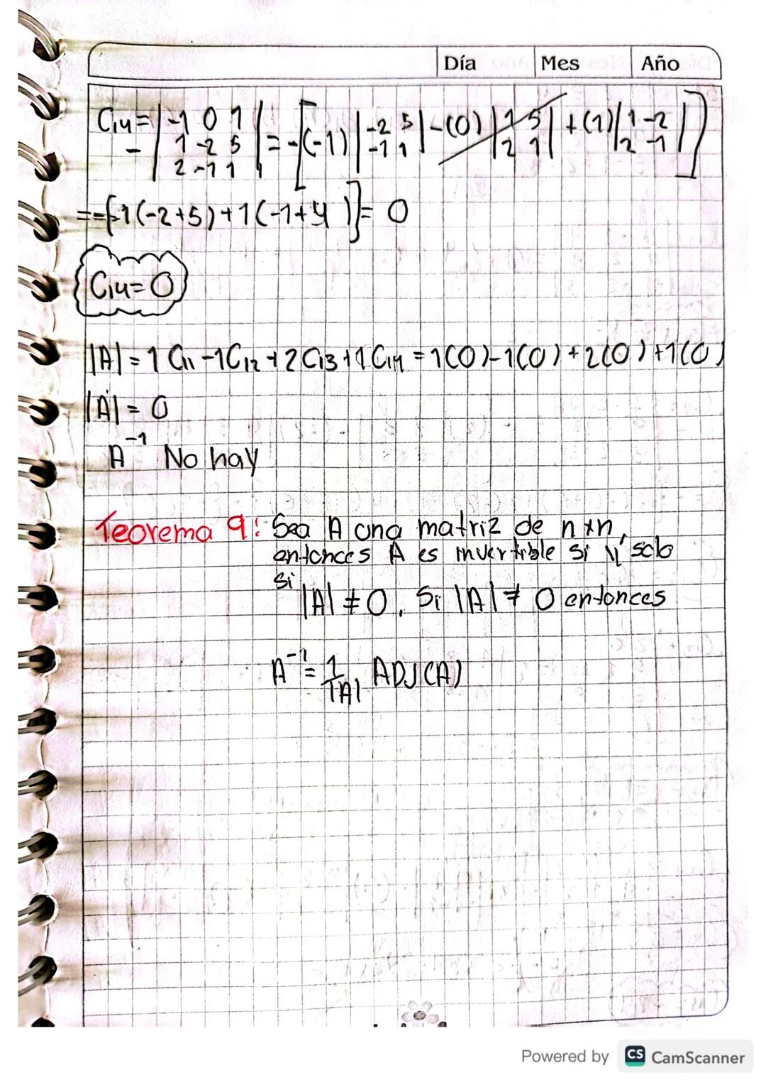 Glase 16.
Tercer Corte.
Determinantes
Día 16 Mes 10 Año 23
• Definicion 1: (Determinantes 2x2)
Sea A = (a, b) entonces det (A) = a,b₂-a2b₁,
