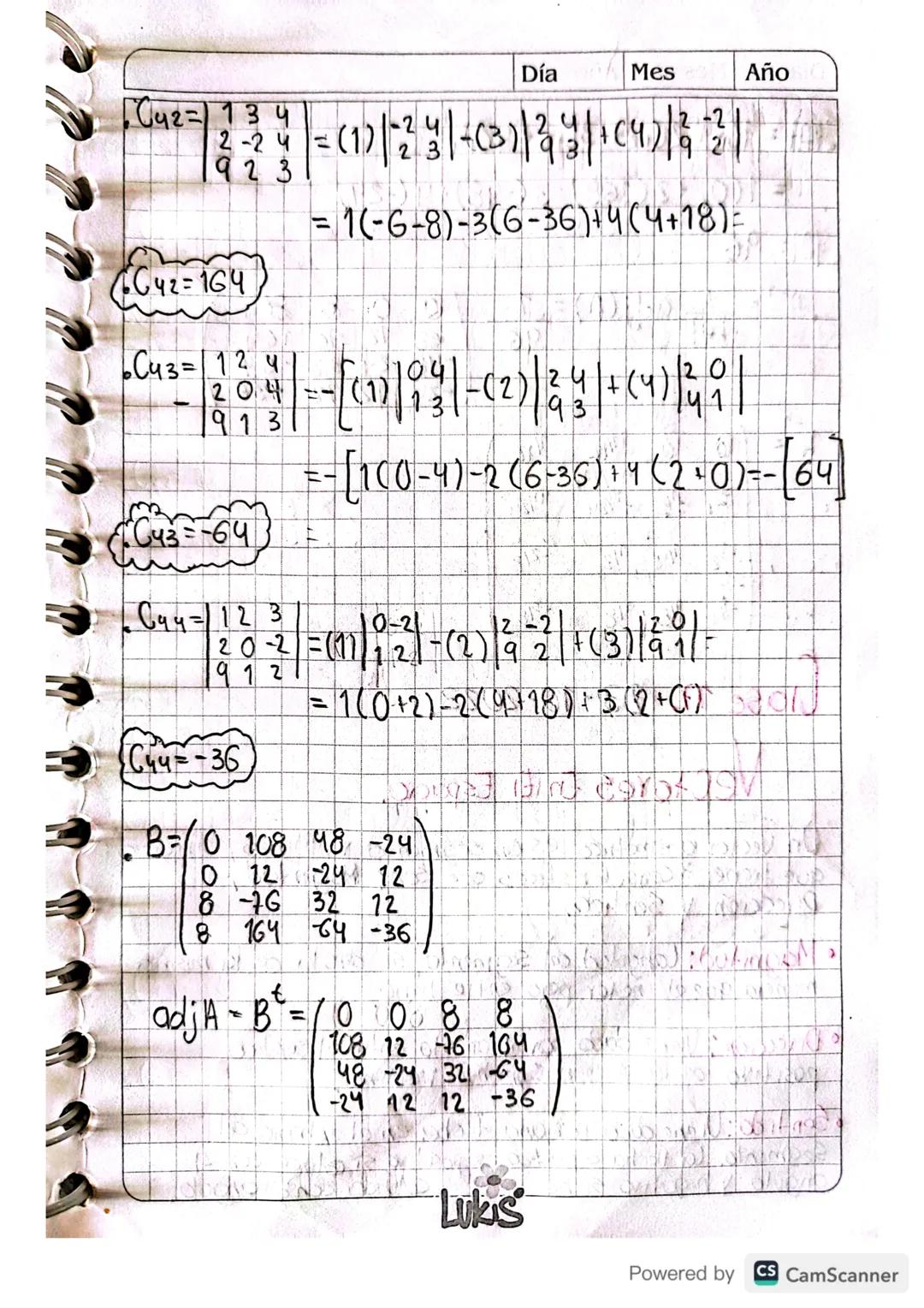 Glase 16.
Tercer Corte.
Determinantes
Día 16 Mes 10 Año 23
• Definicion 1: (Determinantes 2x2)
Sea A = (a, b) entonces det (A) = a,b₂-a2b₁,
