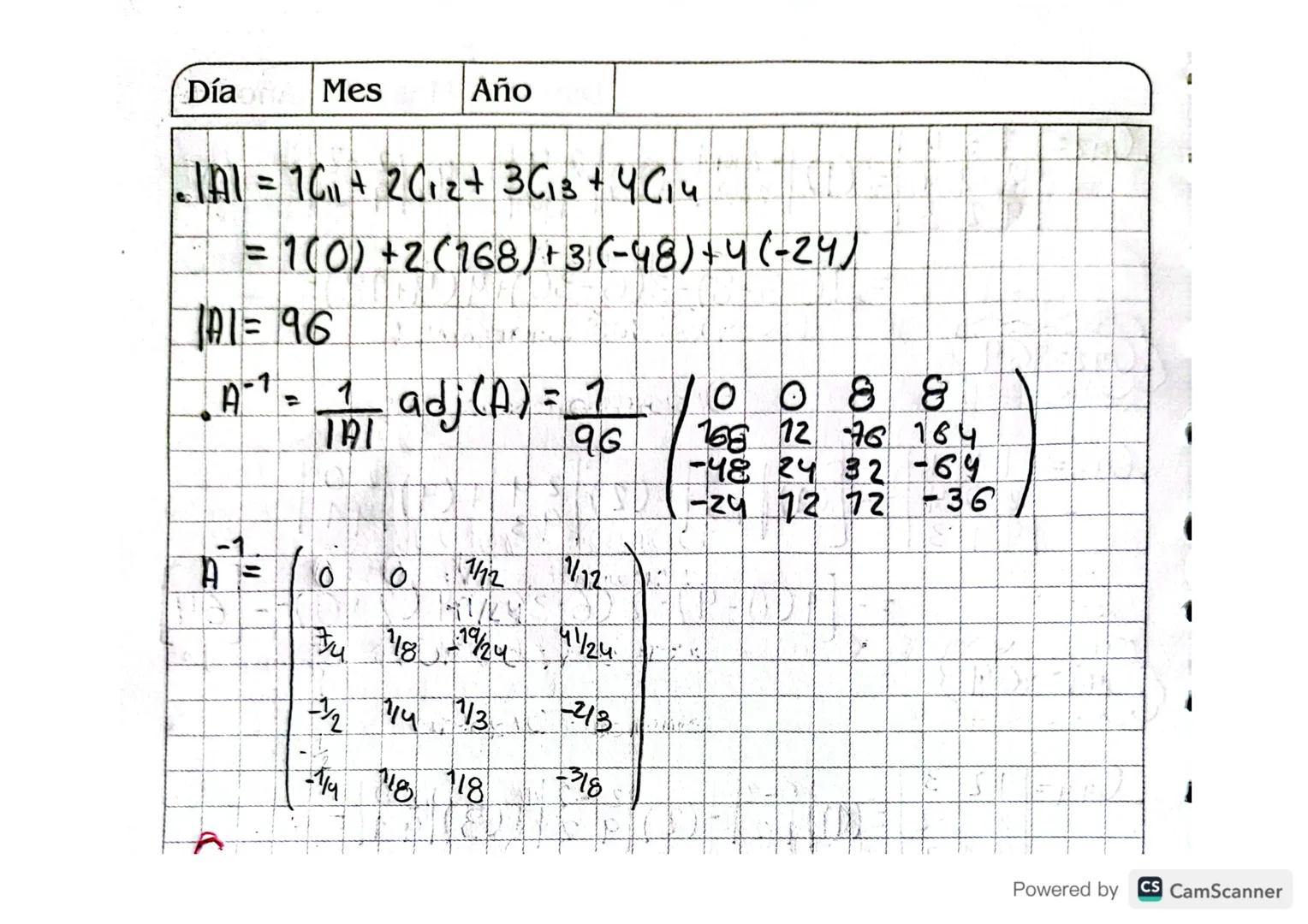 Glase 16.
Tercer Corte.
Determinantes
Día 16 Mes 10 Año 23
• Definicion 1: (Determinantes 2x2)
Sea A = (a, b) entonces det (A) = a,b₂-a2b₁,
