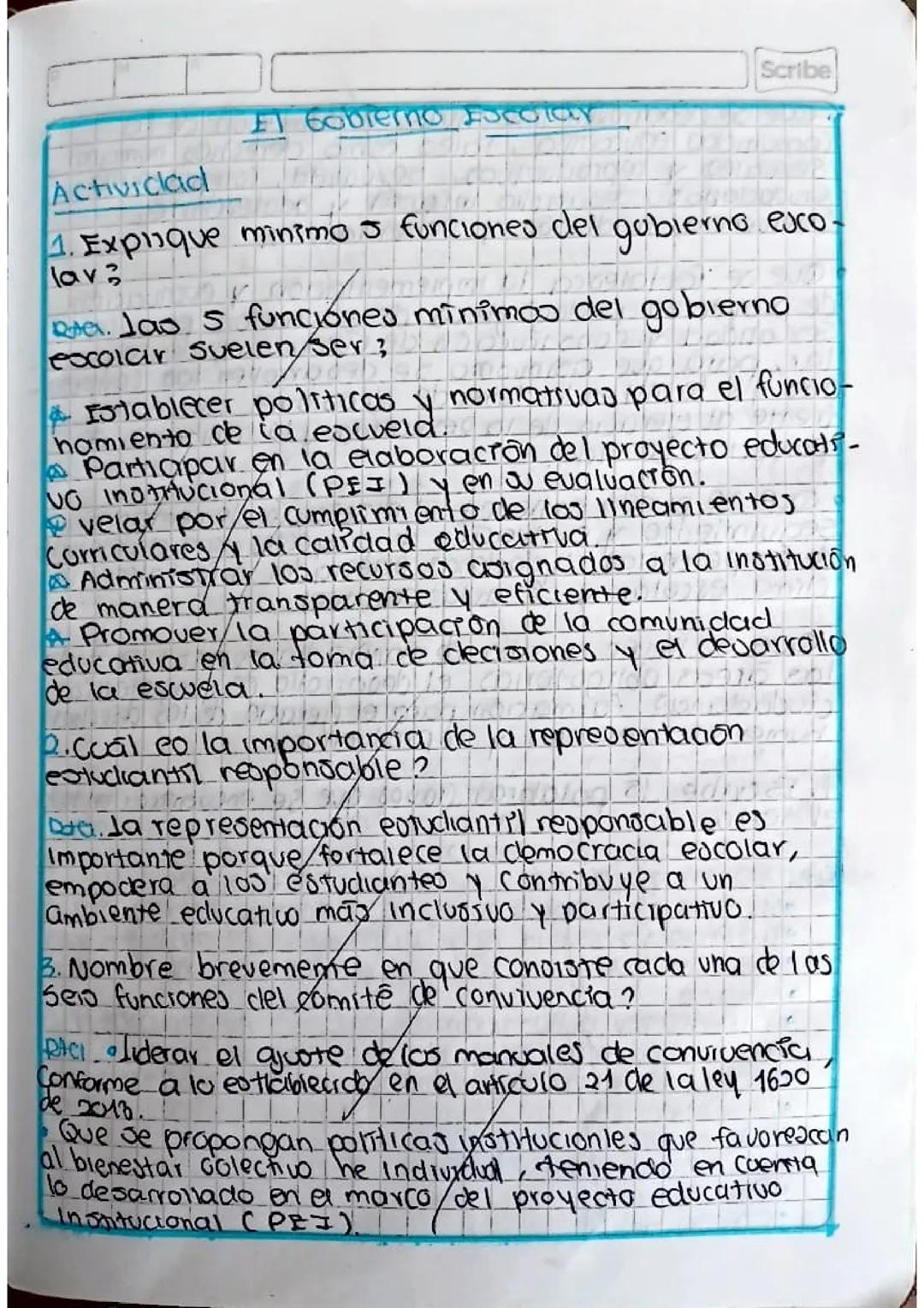 El Gobierno Escolar: Funciones y Propuestas 