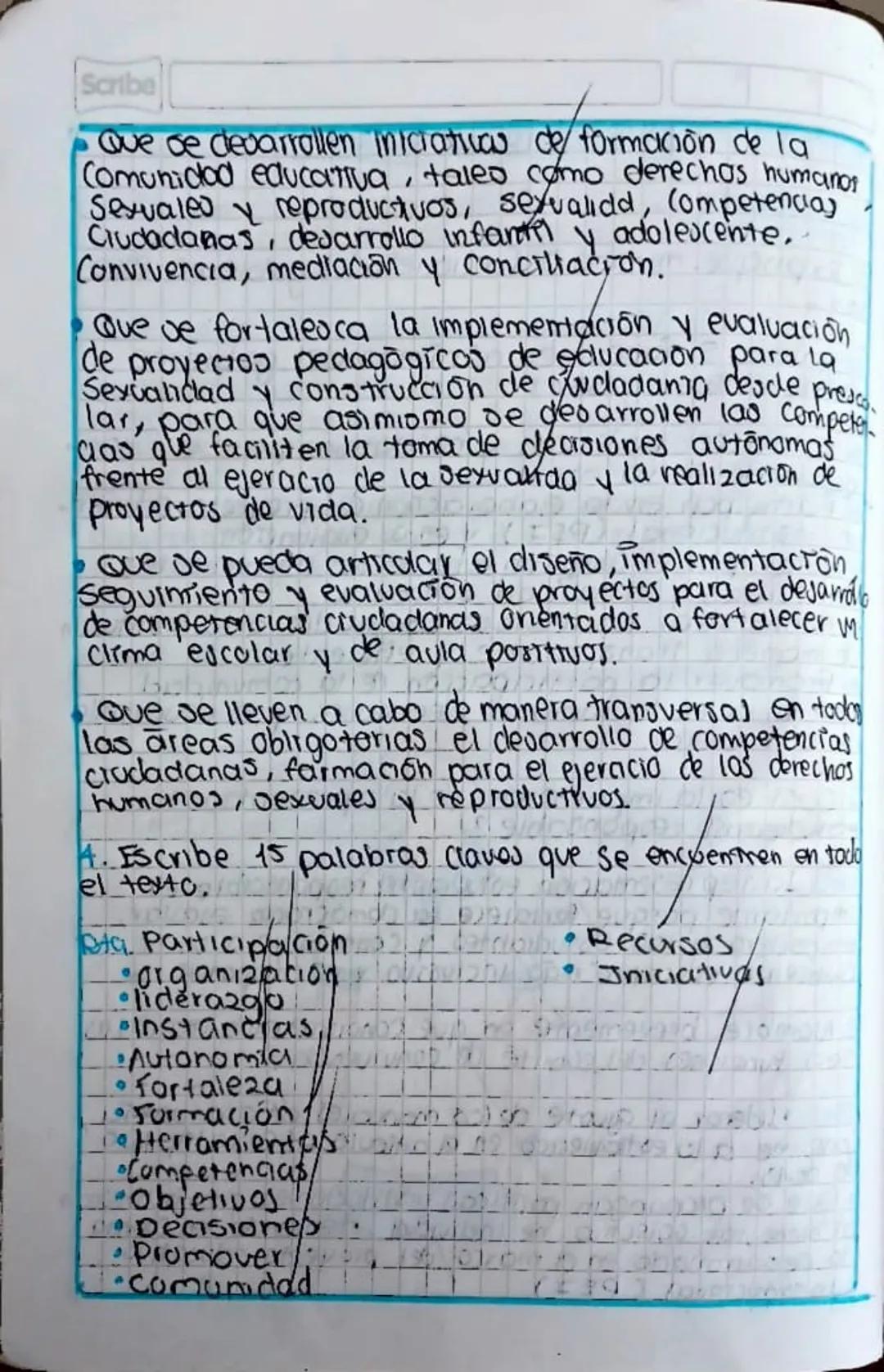 Scribe
Gobierno Escolar
Actividad
1. Explique minimo 5 funciones del gobierno esco.
lava
a. Jas s funciones minimos del gobierno
escolar Sue