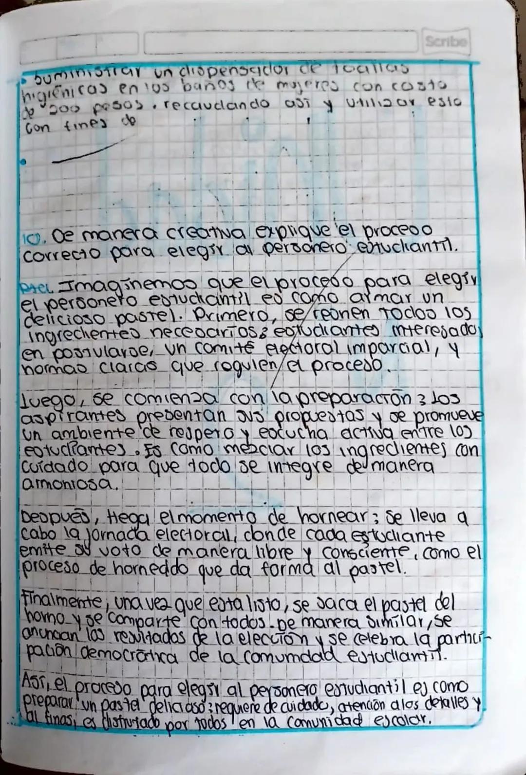 Scribe
Gobierno Escolar
Actividad
1. Explique minimo 5 funciones del gobierno esco.
lava
a. Jas s funciones minimos del gobierno
escolar Sue