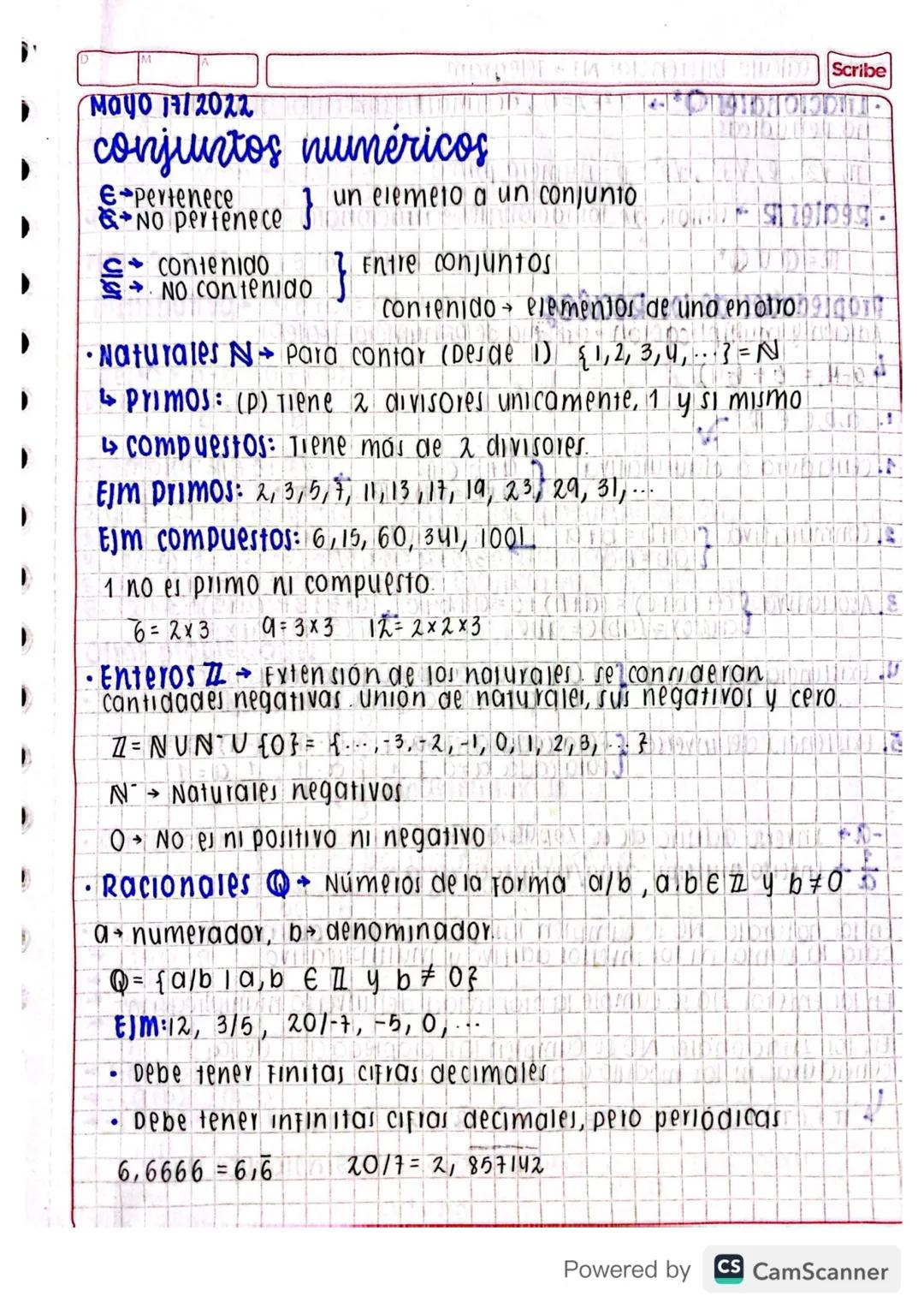 Matemáticas grado 10 y 11 - Conjuntos Numéricos