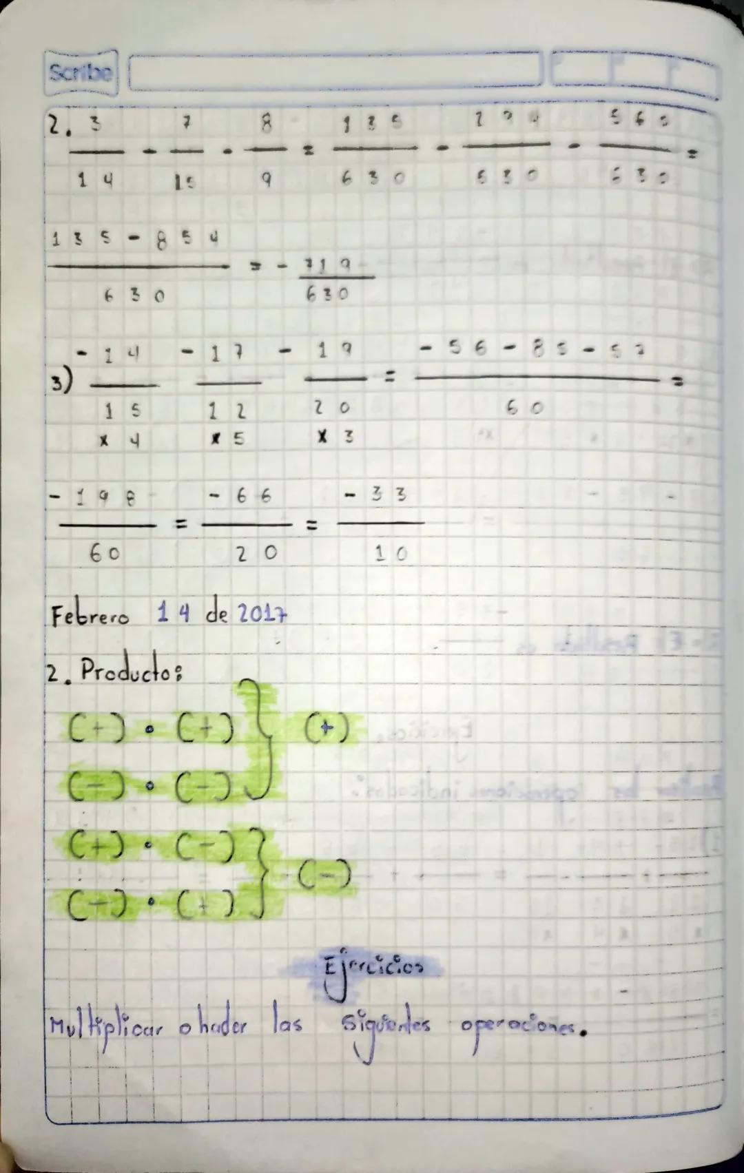 D
A
= +283
+720
{-49-183 + 45, +18
=283+49 +183
45
18
720
I
+
393
9
Scribe
-
685
393+68+
= 1303
.
-
456 = + 847
3375 · { - 69 + [- 34 + - 34