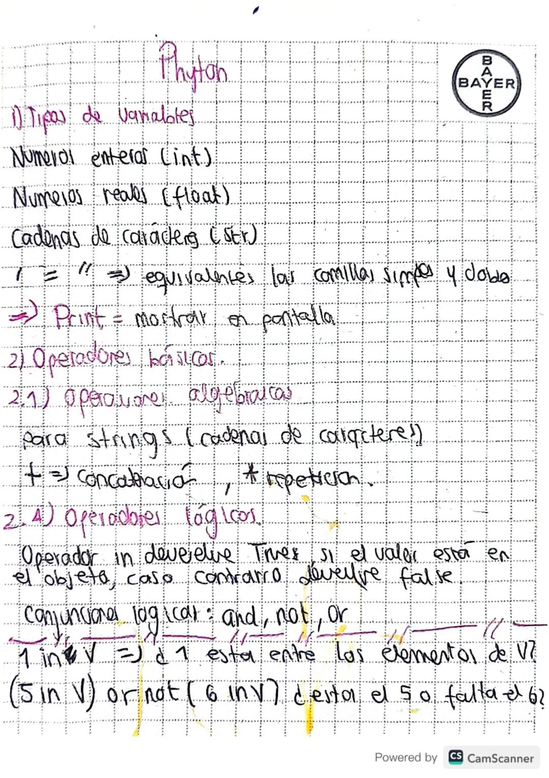 Guía de comandos básicos en Python