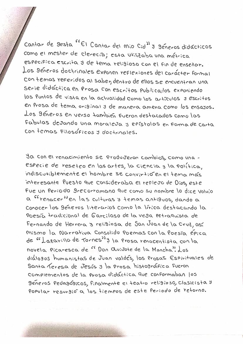 61 mundo de la literatura ha evolucionado a lo largo de
la historia, reflejando las características y las ideas.
de cada época. En el cual e
