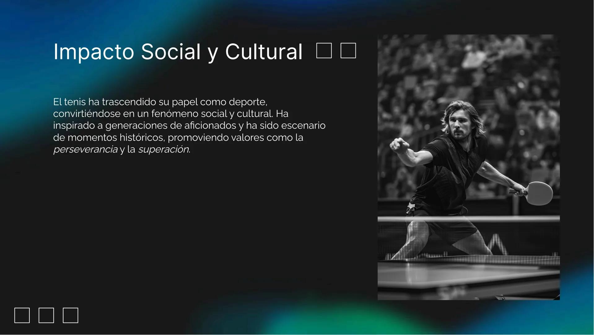 La Evolución del
Tenis a lo Largo de la
Historia Introducción al Tenis
☐ ☐
El tenis es un deporte de raqueta que se juega
individualmente o 