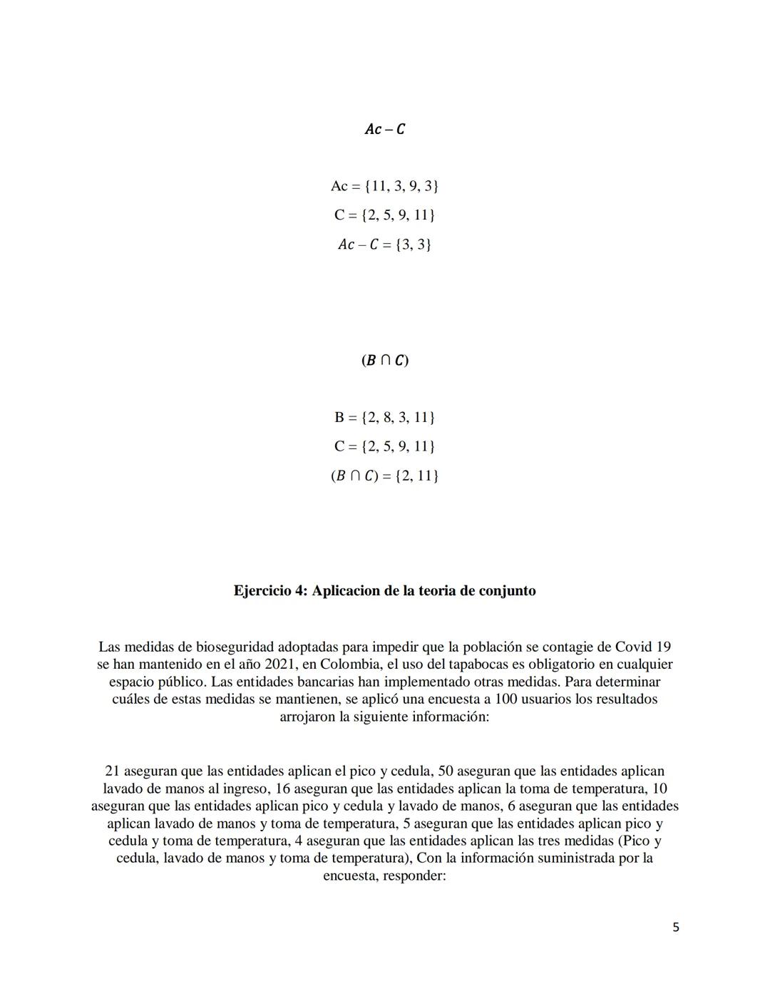 Ejercicio 1: Determinación y clases de conjuntos
A = {xx EN, 5<x< 12}
Extencion del conjunto
A = {5, 6, 7, 8, 9, 10, 11, 12}
Cardinal
N(A) C