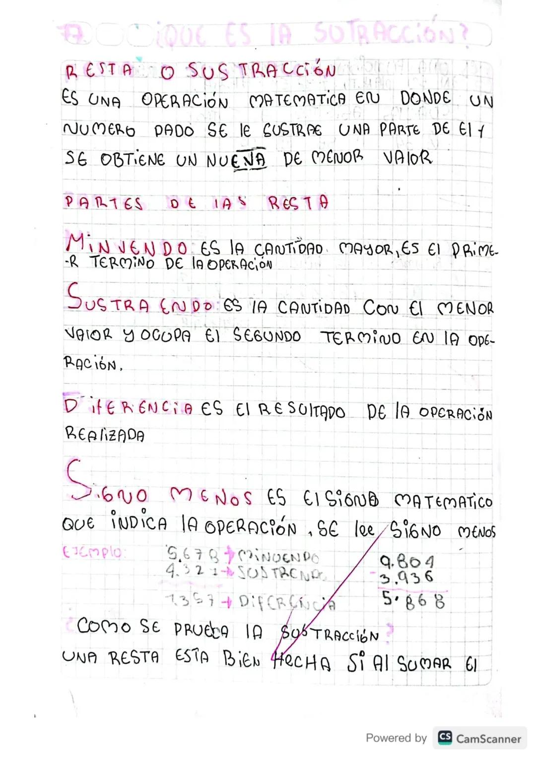 # DOIQUC ES LA SUTRACCIÓN?

RESTA O SUS TRACCIÓN
ES UNA OPERACIÓN MATEMATICA EN DONDE UN
NUMERO PADO SE LE SUSTRAE UNA PARTE DE ELY
SE OBTIE