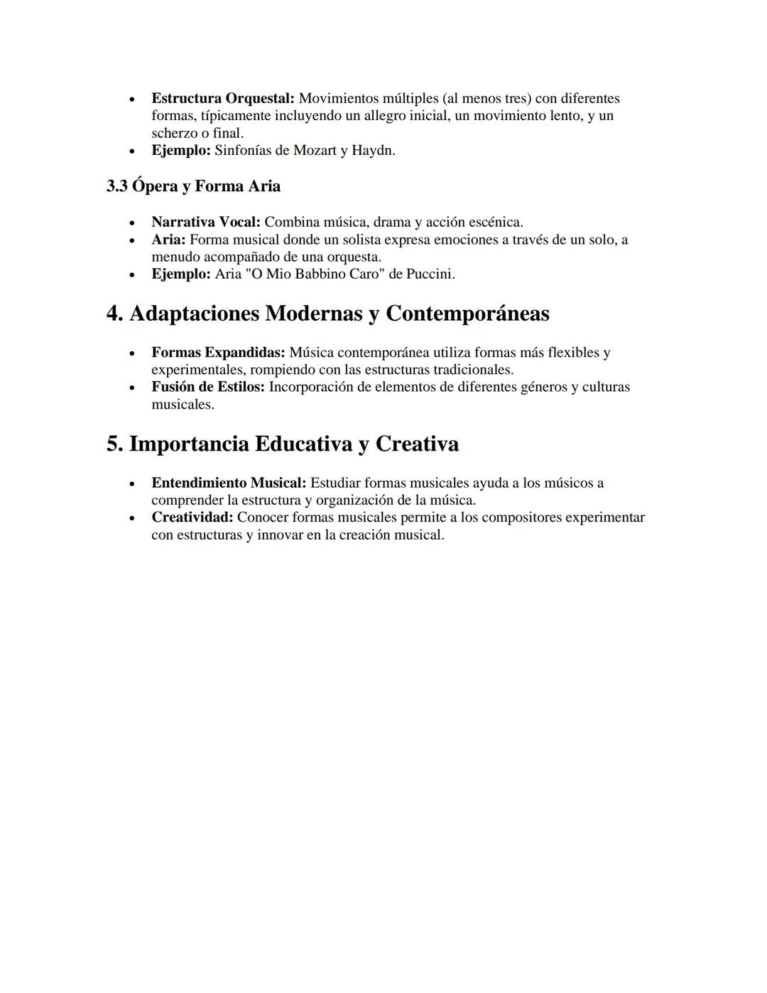 Formas Musicales
APUNTES//
1. Introducción a las Formas Musicales
•
Definición: Las formas musicales son estructuras organizadas que guían l