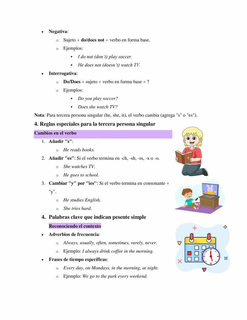 12
11
10
2
9
3
8
4
7
6
5
Gramática Básica: Presente Simple
1. Introducción: ¿Qué es el presente simple?
El tiempo verbal más común
El presen
