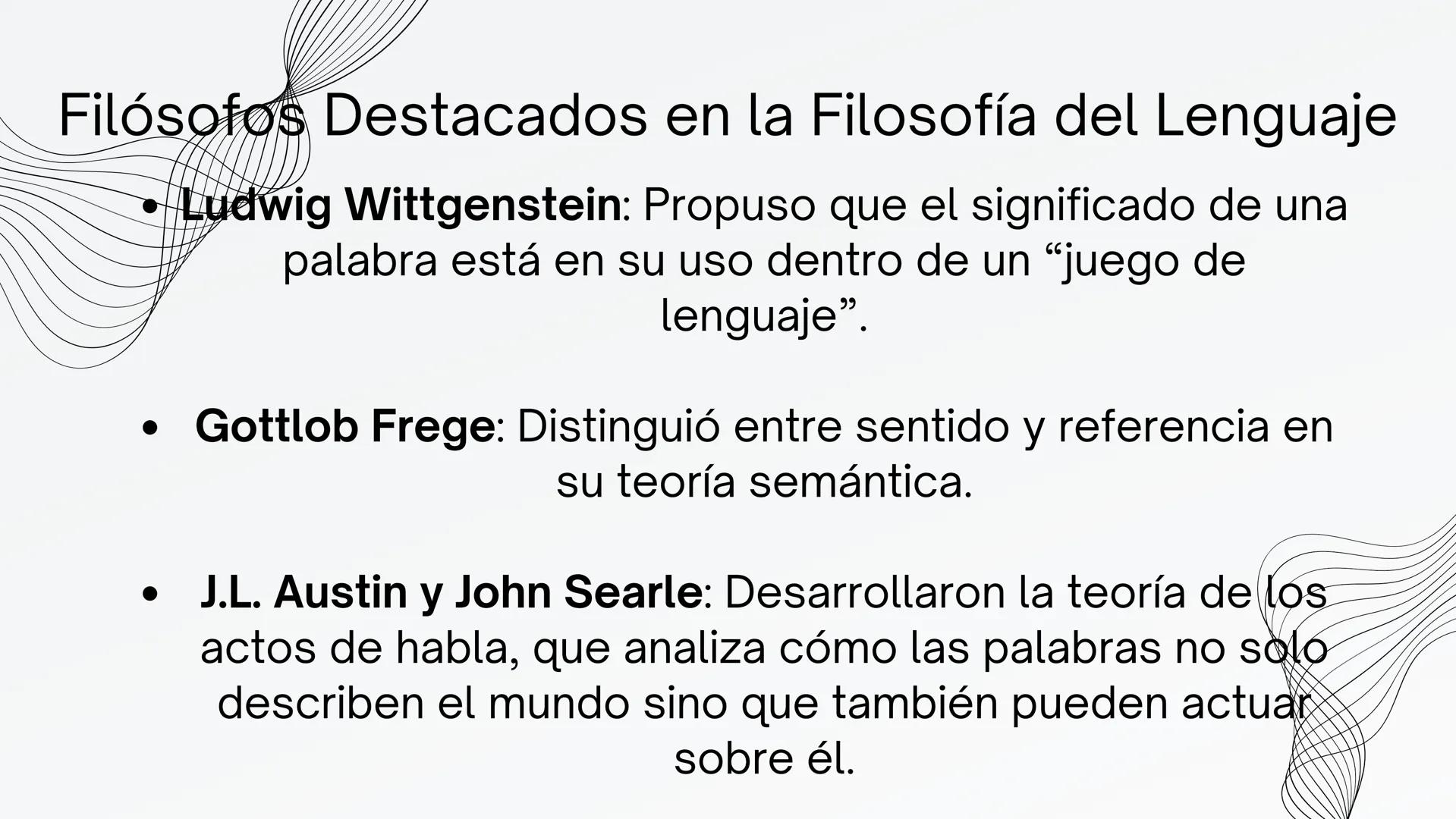 FILOSOFIA
DEL
LENGUAJE # ¿Qué es la Filosofia del lenguaje?

La filosofía del lenguaje es una rama de la filosofía que
se centra en el análi