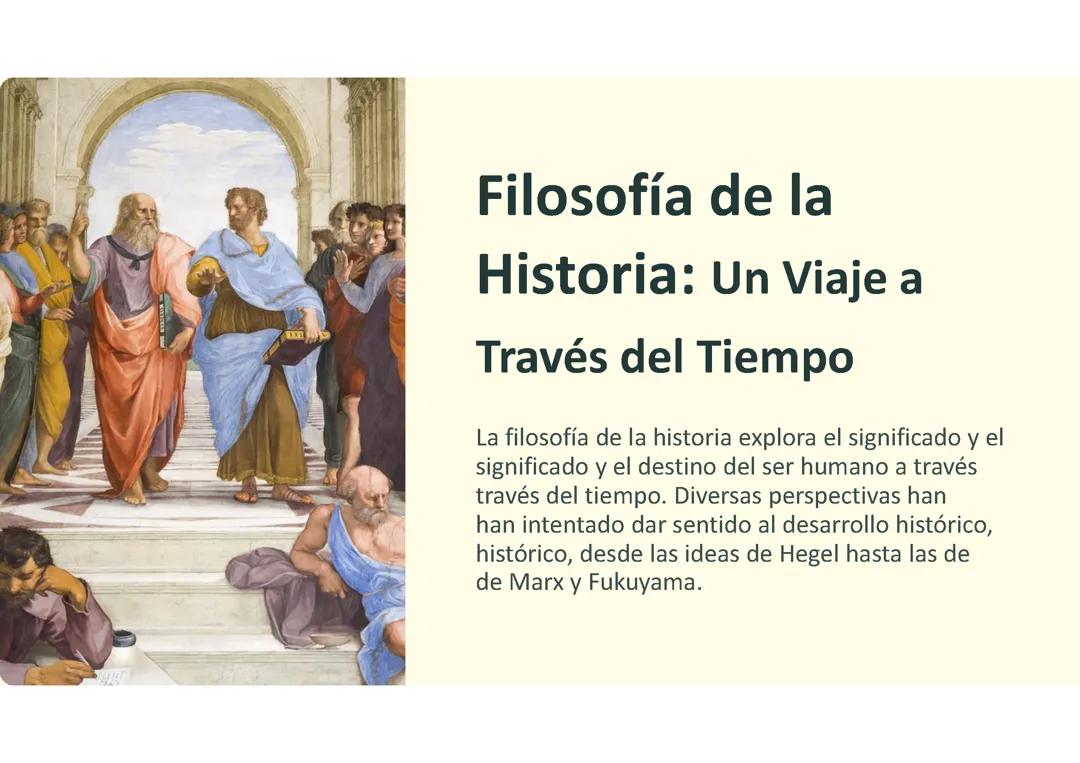 Historia y Filosofía: De Hegel a Fukuyama