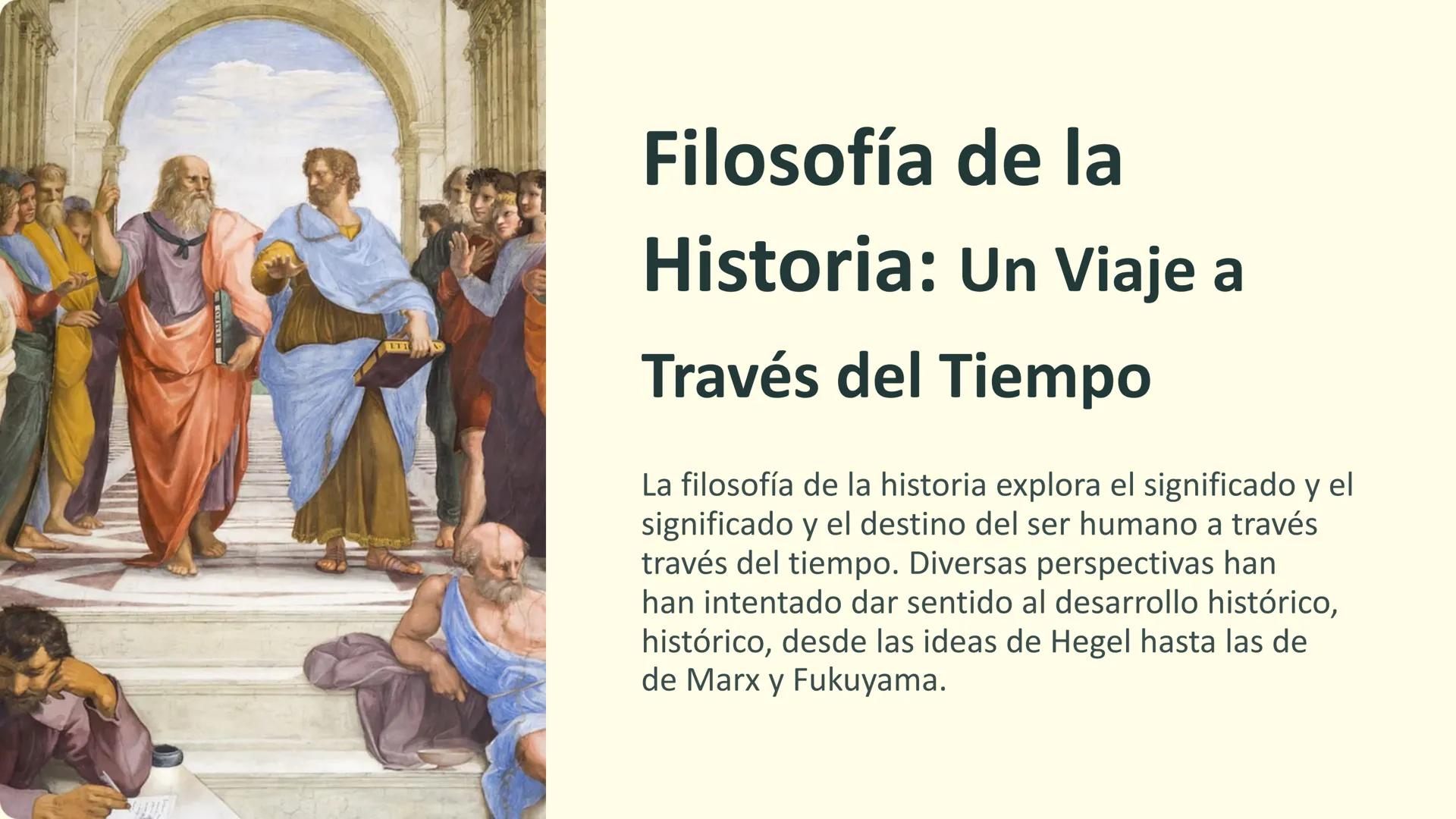 ITI
Filosofía de la
Historia: Un Viaje a
Través del Tiempo
La filosofía de la historia explora el significado y el
significado y el destino 