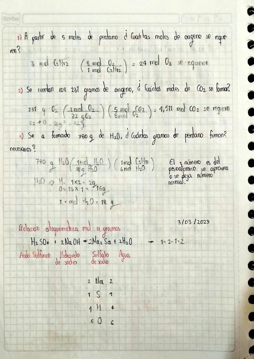 2
03 2023
Estequiometria
Scribe
→ Relaciones reachivos - productos
+ libra
Cantidades
• galletas
1/2 Libra + 1/2 azúcar → 40
+
harina manteq