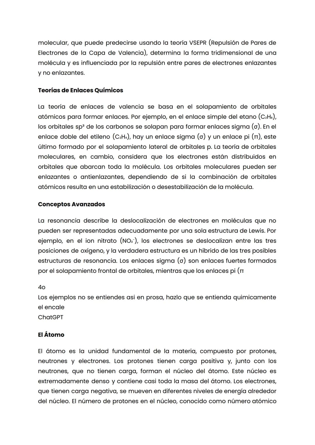 EL ATOMO Y ENLACES QUIMICOS
El Átomo
El átomo es la unidad fundamental de la materia, compuesto por tres tipos de
partículas subatómicas: pr