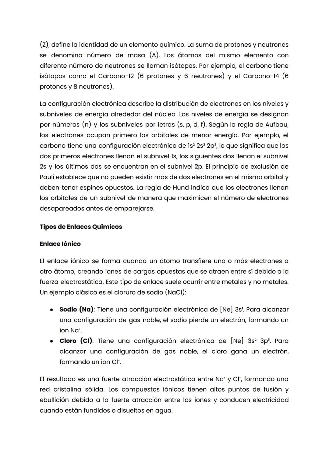 EL ATOMO Y ENLACES QUIMICOS
El Átomo
El átomo es la unidad fundamental de la materia, compuesto por tres tipos de
partículas subatómicas: pr