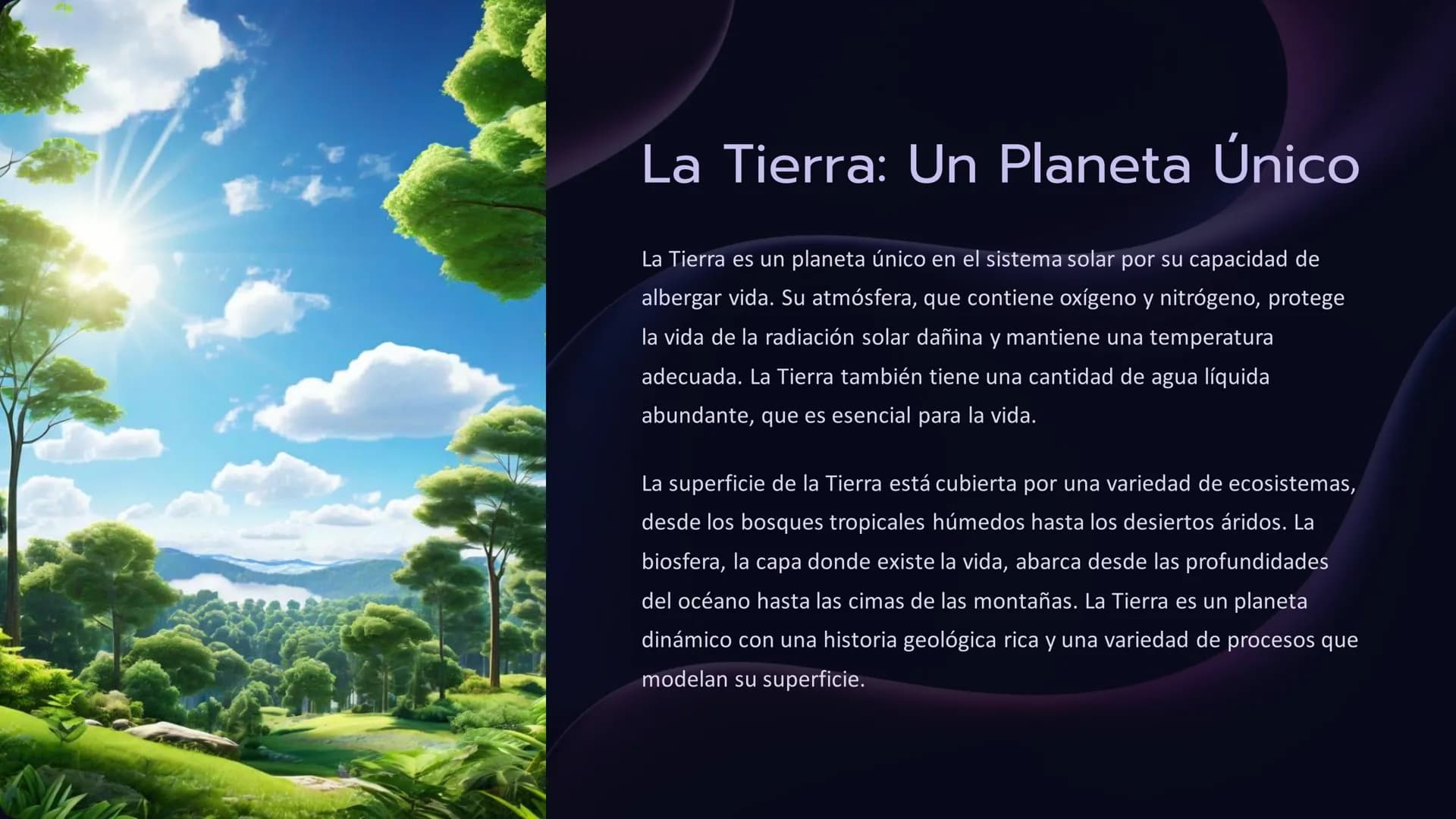 La Tierra y el Universo: Una
Exploración
Este documento se adentra en el fascinante mundo de la Tierra y el universo, explorando su estructu