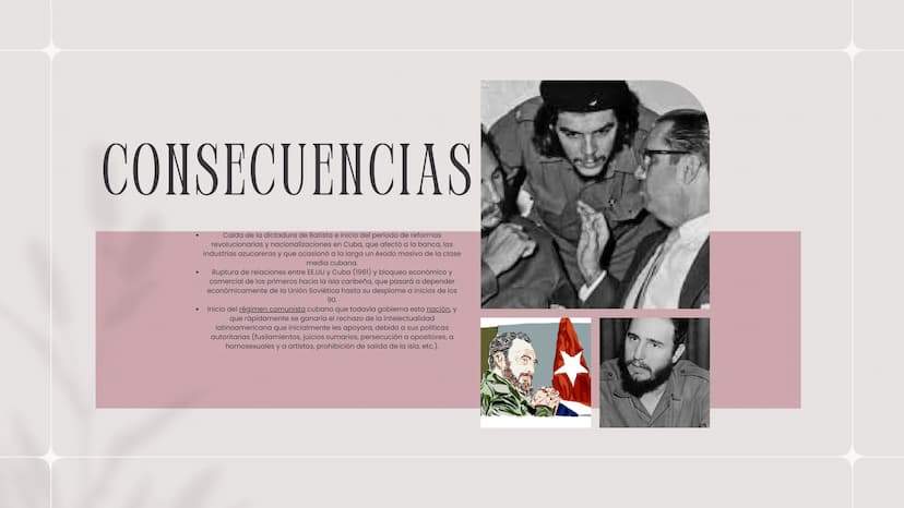 Nueva colección 2024
REVOLUCIÓN
CUBANA ÍNDICE
contenido
04
01
Causas
02
Acontecimientos
OB
Personajes
Consecuencias
05
Trascendencia FUSIL
C