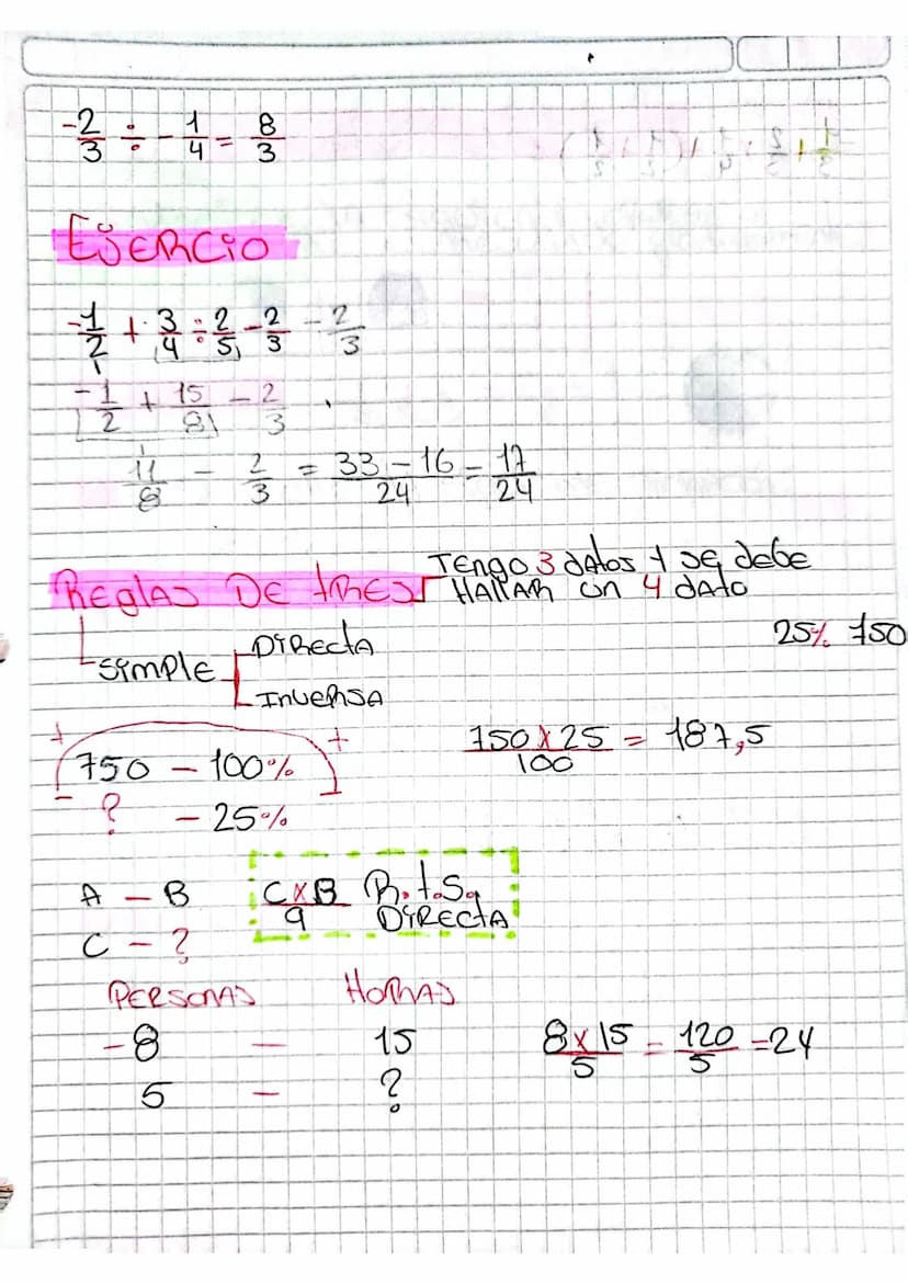 cope Ø
25
5
20/J
4
3=2
FRACCIONARIOS
-SUMA
-Resta
-multiplicación
-Division
-8+10=2
8-10-2
-8-10=-18
- 8 = 16 = 18
3/23 + 3 = 8115
+
715
615