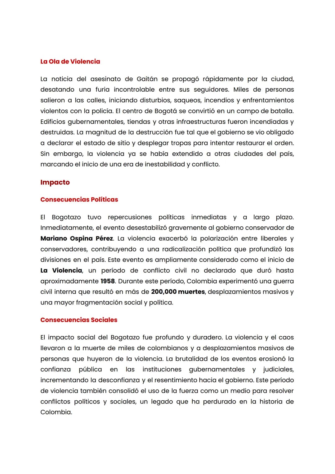 EL BOGOTAZO: HISTORIA Y REPASO PARA EL ICFES
El Bogotazo es un término que se refiere a los disturbios y la ola de violencia que
estalló en 