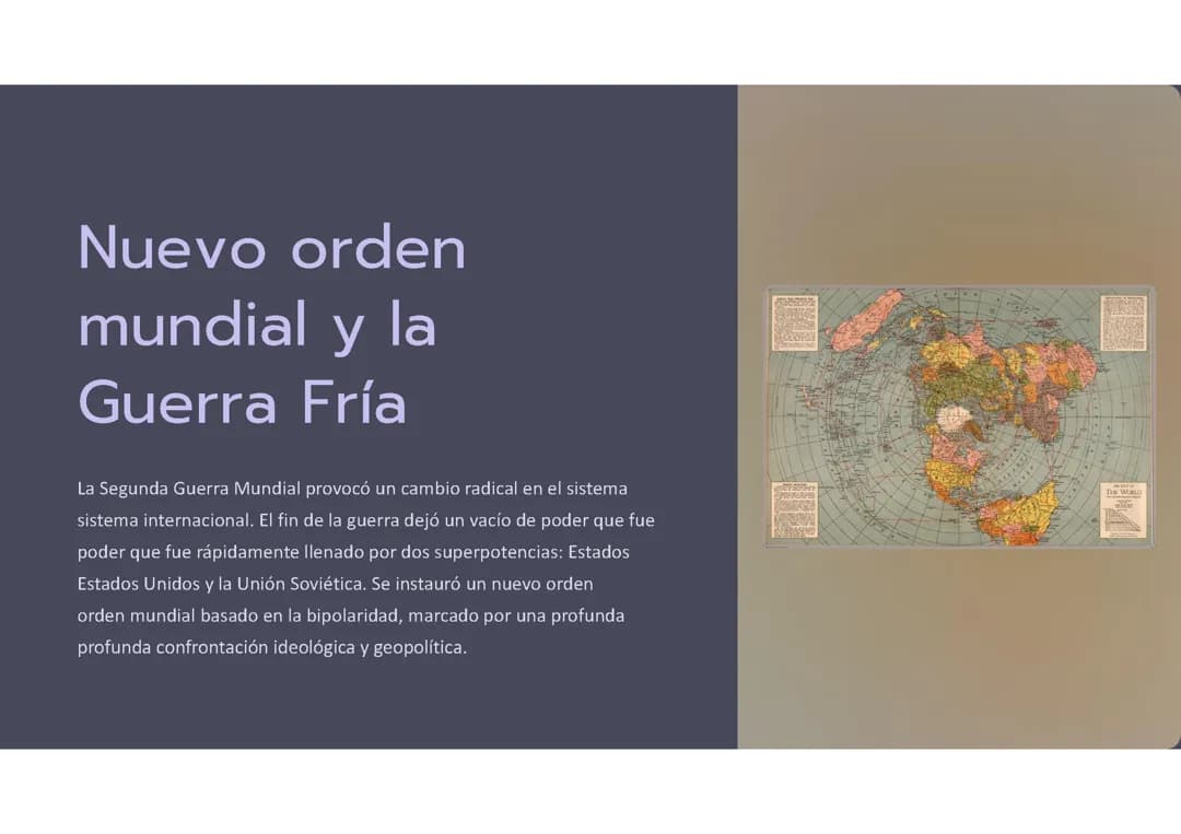 Nuevo orden mundial y la Guerra Fría