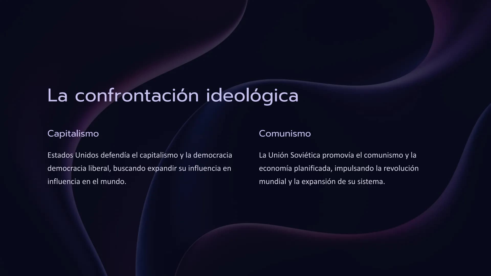 Nuevo orden
mundial y la
Guerra Fría
La Segunda Guerra Mundial provocó un cambio radical en el sistema
sistema internacional. El fin de la g