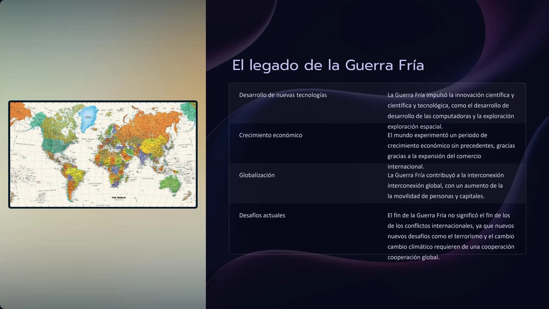 Nuevo orden
mundial y la
Guerra Fría
La Segunda Guerra Mundial provocó un cambio radical en el sistema
sistema internacional. El fin de la g