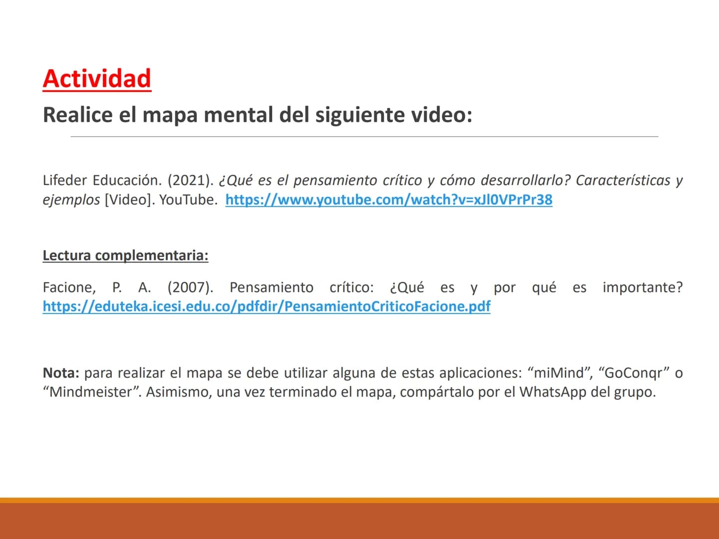 El MAPA MENTAL OBJETIVO DE APRENDIZAJE
Reconoce la importancia del mapa mental como una técnica
de estudio que favorece el desarrollo del pe