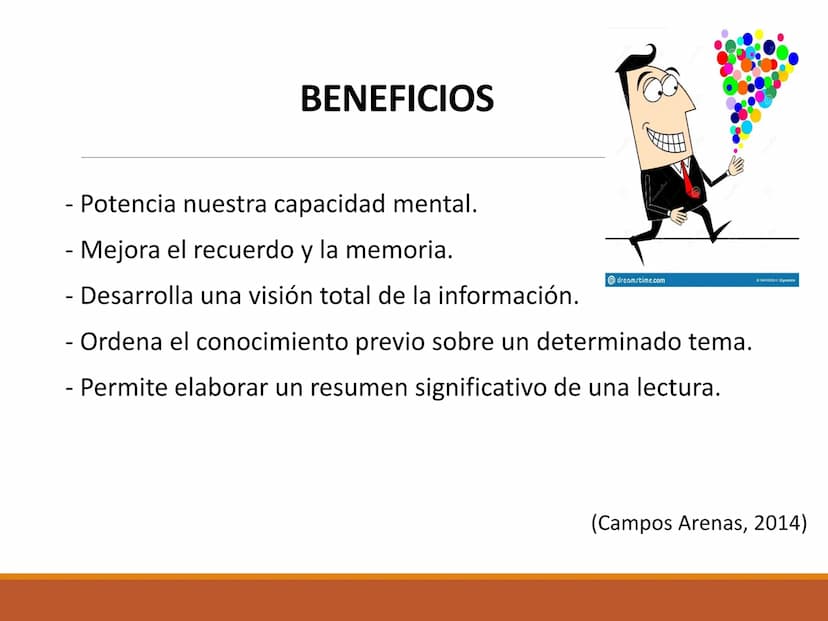 El MAPA MENTAL OBJETIVO DE APRENDIZAJE
Reconoce la importancia del mapa mental como una técnica
de estudio que favorece el desarrollo del pe