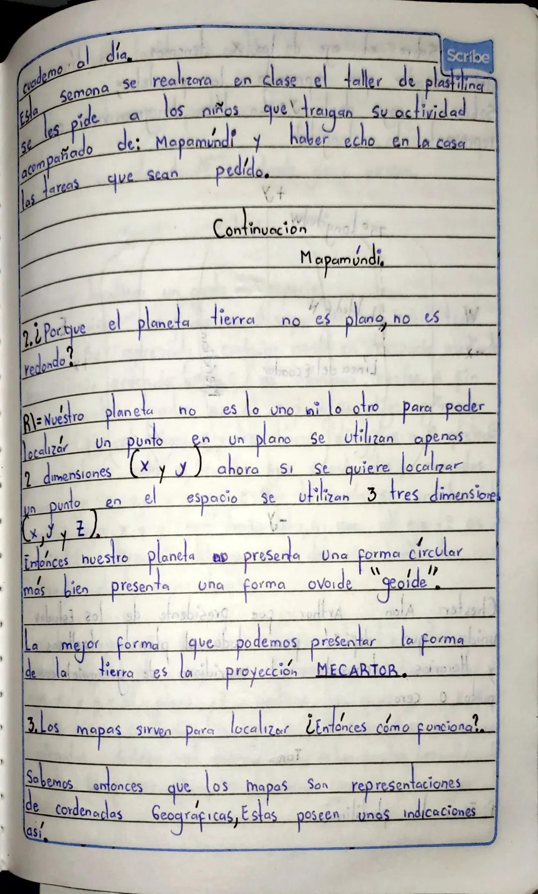 cuademo al dia.
Scribe
Esta semana se realizora en clase el taller de plastiling
se les pide a los niños que traigan su actividad
se acompañ