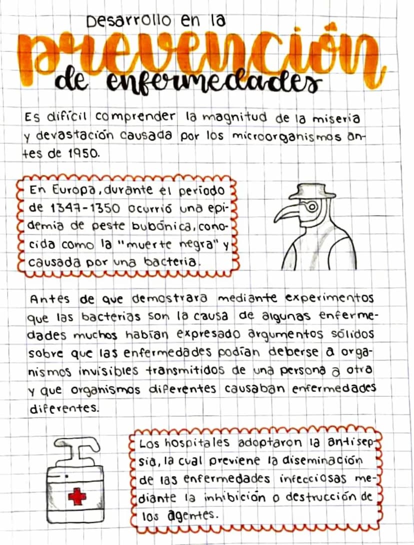 Desarrollo en la
prevención
de enfermedades
Es difícil comprender la magnitud de la miseria
y devastación causada por los microorganismos an